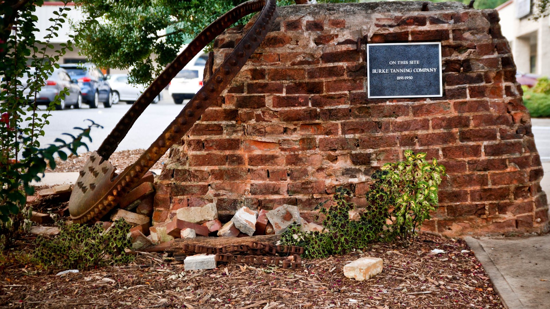 Historic Brick Sign at Tannery Square